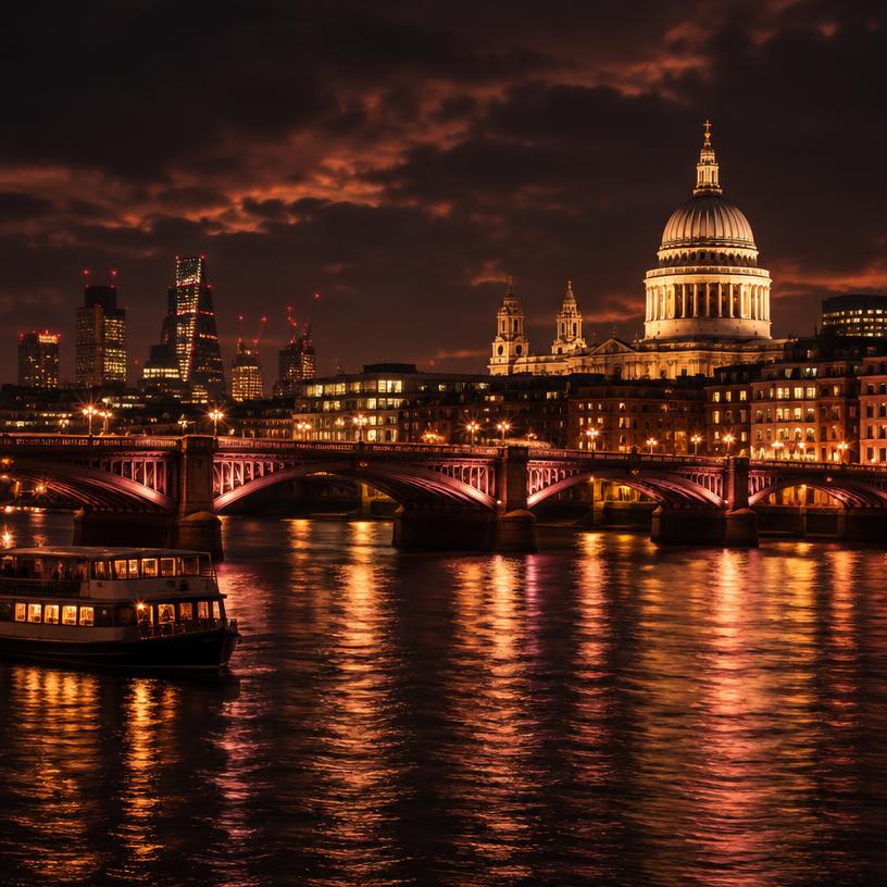 London route at night